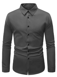 Hosszú ujjú, slim fit férfi ing