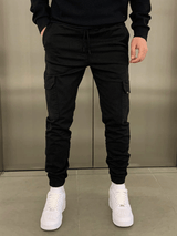 Pantalon cargo pour homme avec poches et jambes fuselées
