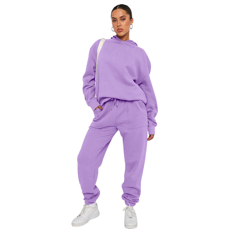 Women's Tracksuit Set: Hoodie and Pants | Two-Piece Set for Workouts and Everyday Wear