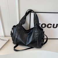 Borsa a tracolla da donna in pelle con zip