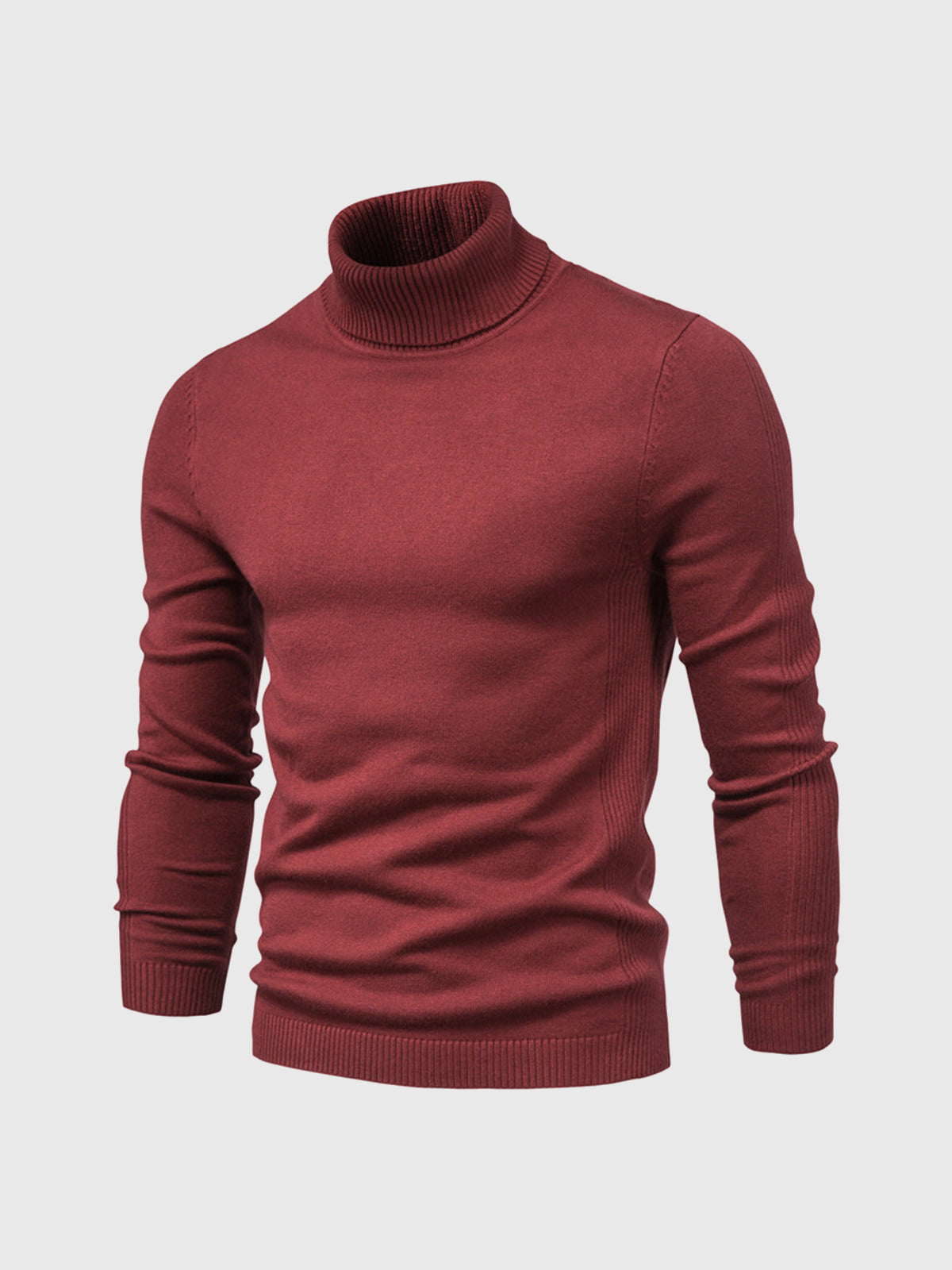 Maglione da uomo a collo alto e maniche lunghe