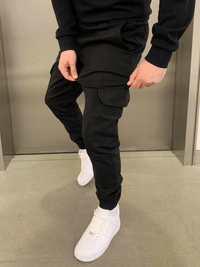 Pantalon cargo pour homme avec poches et jambes fuselées