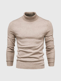 Maglione da uomo a collo alto e maniche lunghe