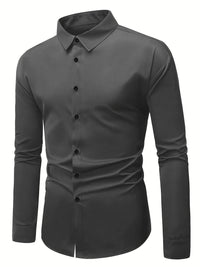 Hosszú ujjú, slim fit férfi ing