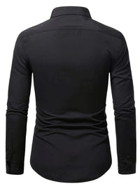Hosszú ujjú, slim fit férfi ing