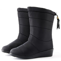 Bottes de neige pour femme, doublées et montant jusqu’au mollet | chaussures d’hiver antidérapantes