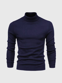 Maglione da uomo a collo alto e maniche lunghe