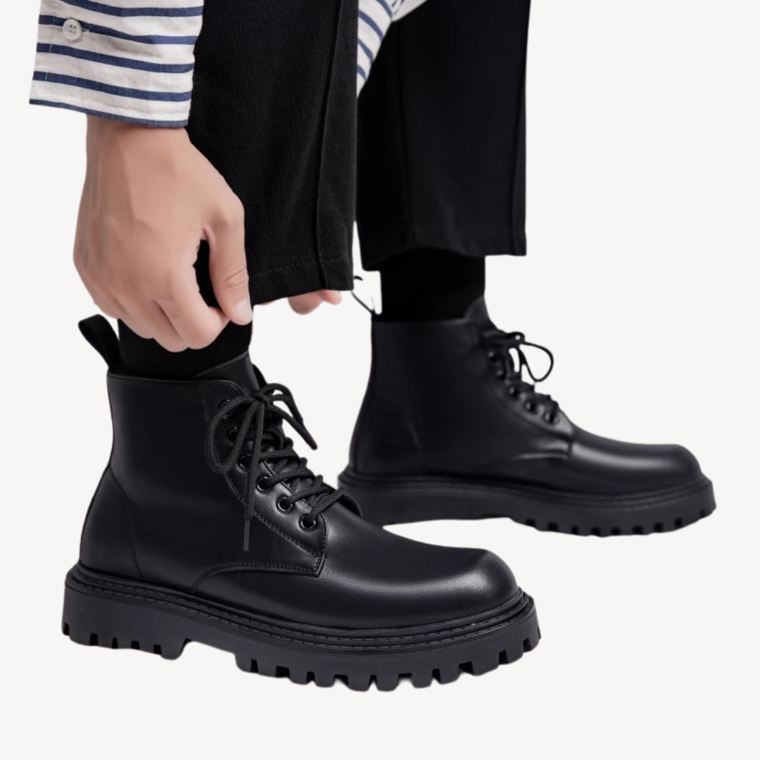 Men's Winter Lace-Up Boots Military Style