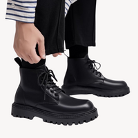 Men's Winter Lace-Up Boots Military Style