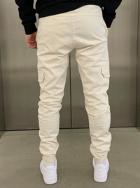 Pantalon cargo pour homme avec poches et jambes fuselées