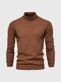 Maglione da uomo a collo alto e maniche lunghe
