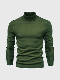 Maglione da uomo a collo alto e maniche lunghe