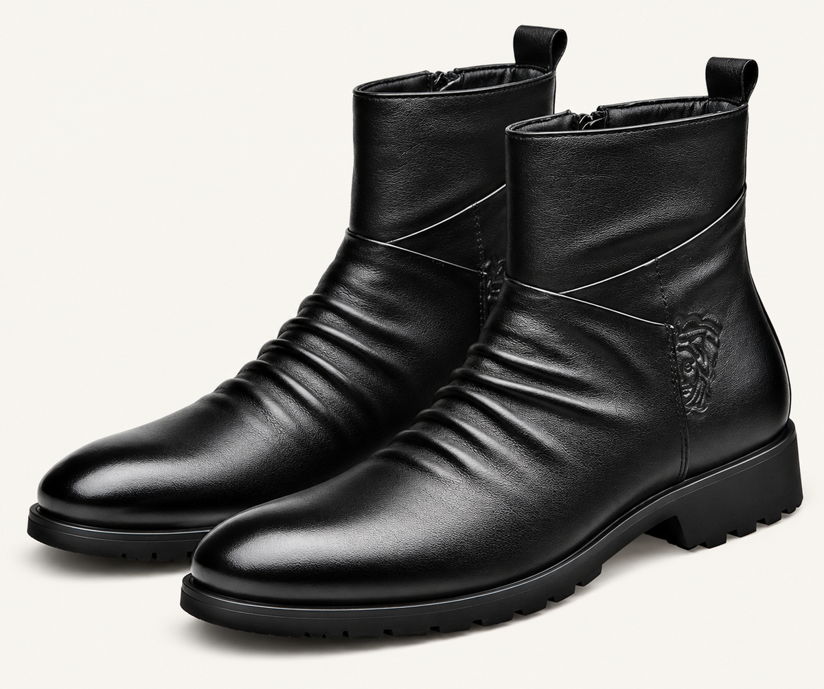 Men’s Zippered Chelsea Winter Boots | Elegant