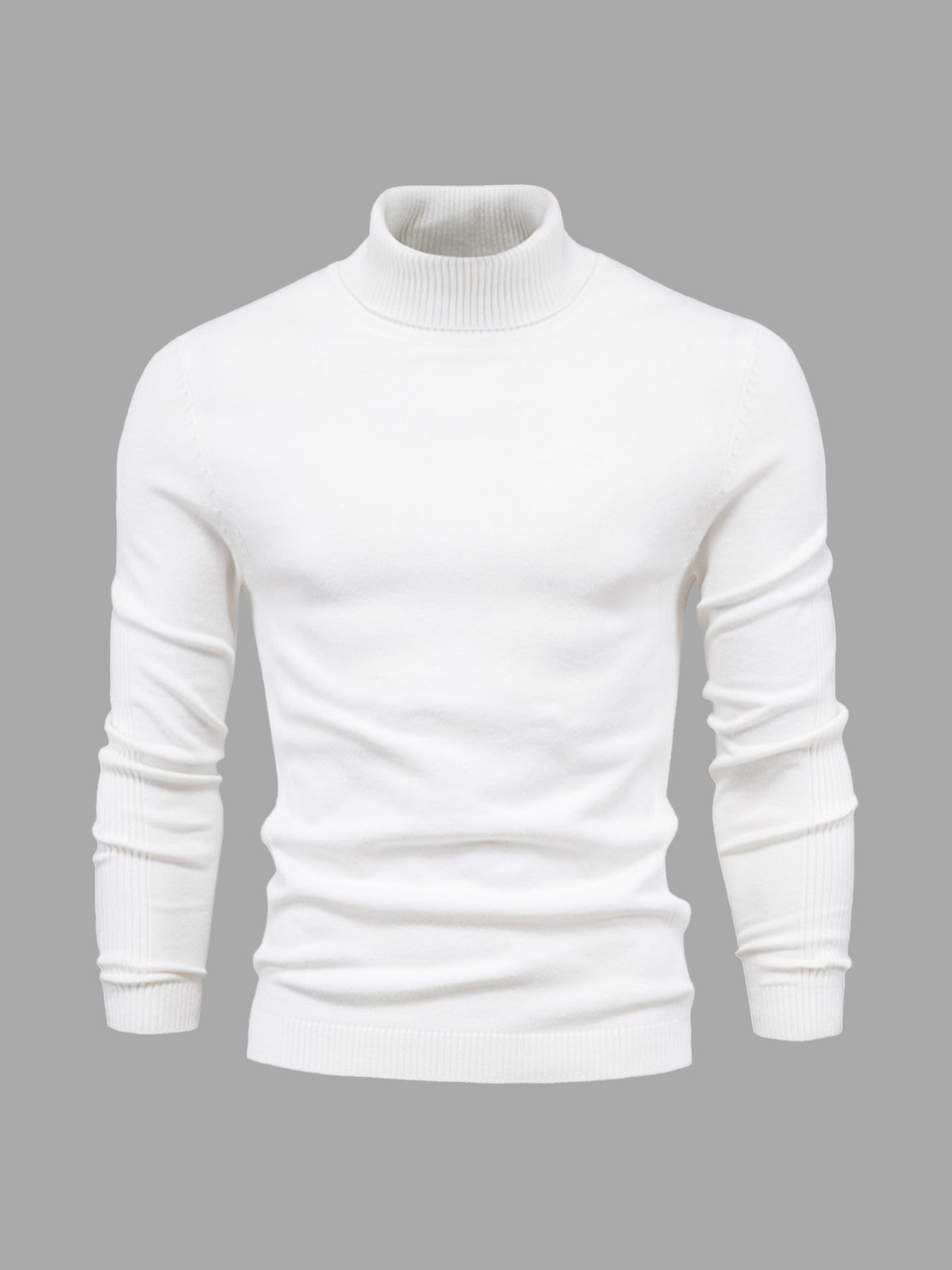 Maglione da uomo a collo alto e maniche lunghe