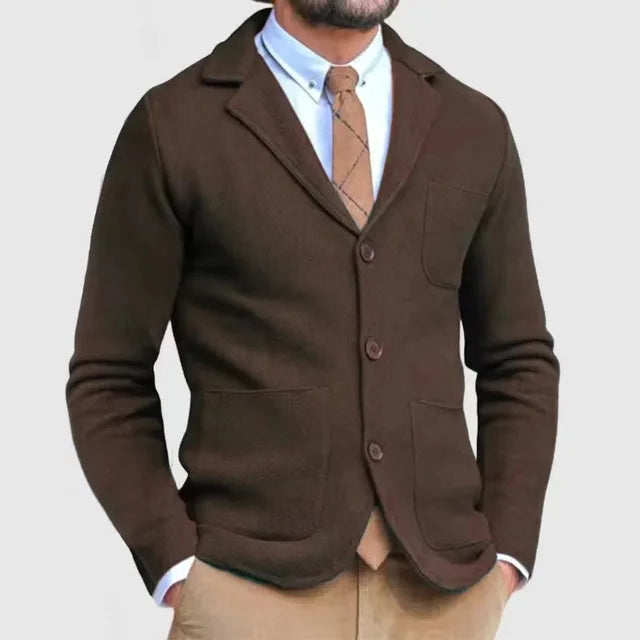 Cardigan en maille pour homme à boutons
