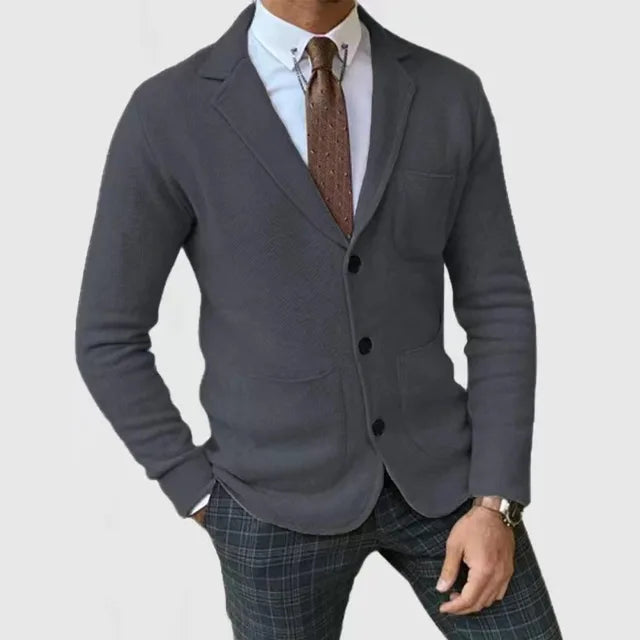 Cardigan en maille pour homme à boutons