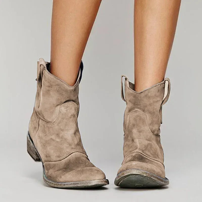 Scarpe invernali da donna | Stivaletti con tacco basso, stile classico