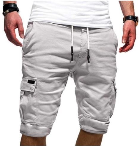 Men’s Cargo Shorts with a Drawstring