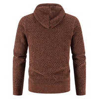Cardigan da uomo con cappuccio e zip