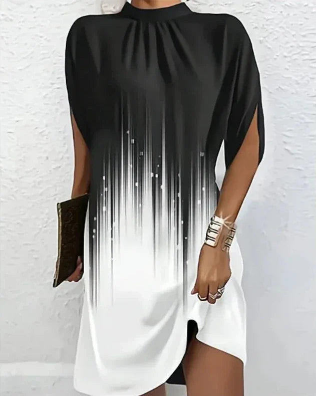 Robe de cocktail élégante pour femme avec imprimé