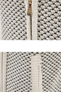 Cardigan da uomo con cappuccio e zip