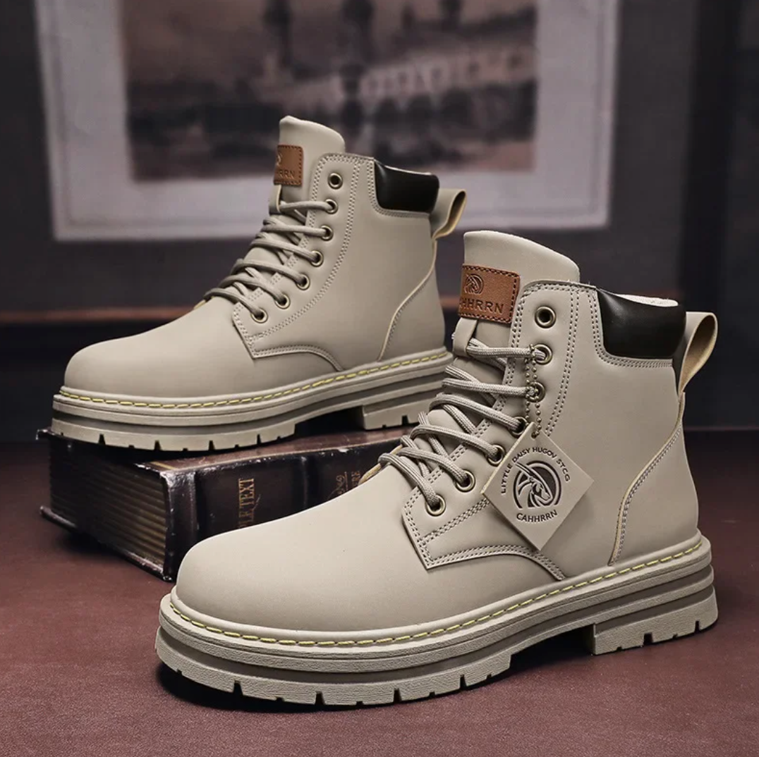 Men's lace-up orthopedic ankle boots