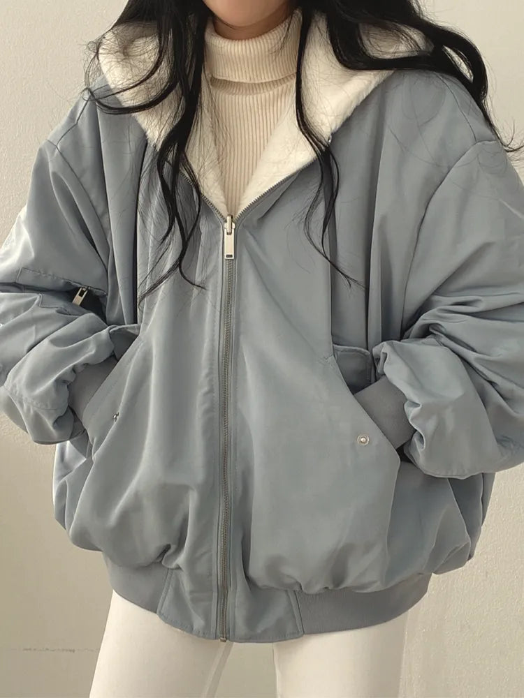 Giacca invernale da donna imbottita oversize