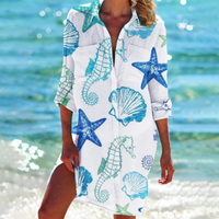 Abito chemisier estivo da donna da spiaggia