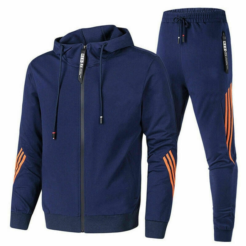 Pánske tepláky, súprava s mikinou na zips a nohavicami so sťahovacou šnúrkou