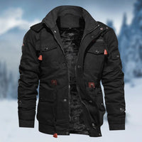 Men's insulated winter jacket with pockets