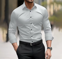 Hosszú ujjú, slim fit férfi ing