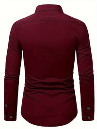 Hosszú ujjú, slim fit férfi ing