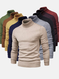 Maglione da uomo a collo alto e maniche lunghe