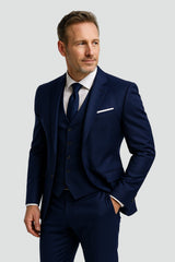 Formální pánský třídílný oblek slim fit s vestou - Grant