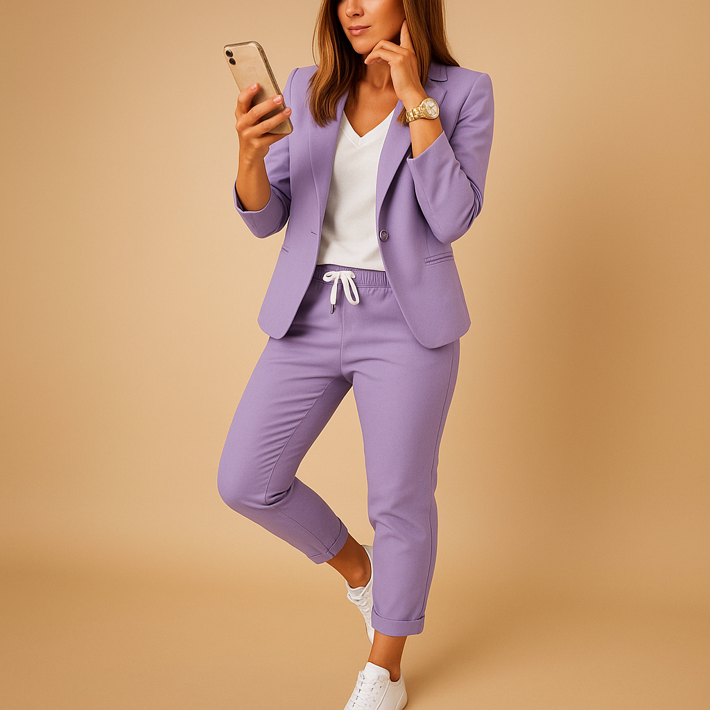 Tailleur-pantalon pour femme, 2 pièces