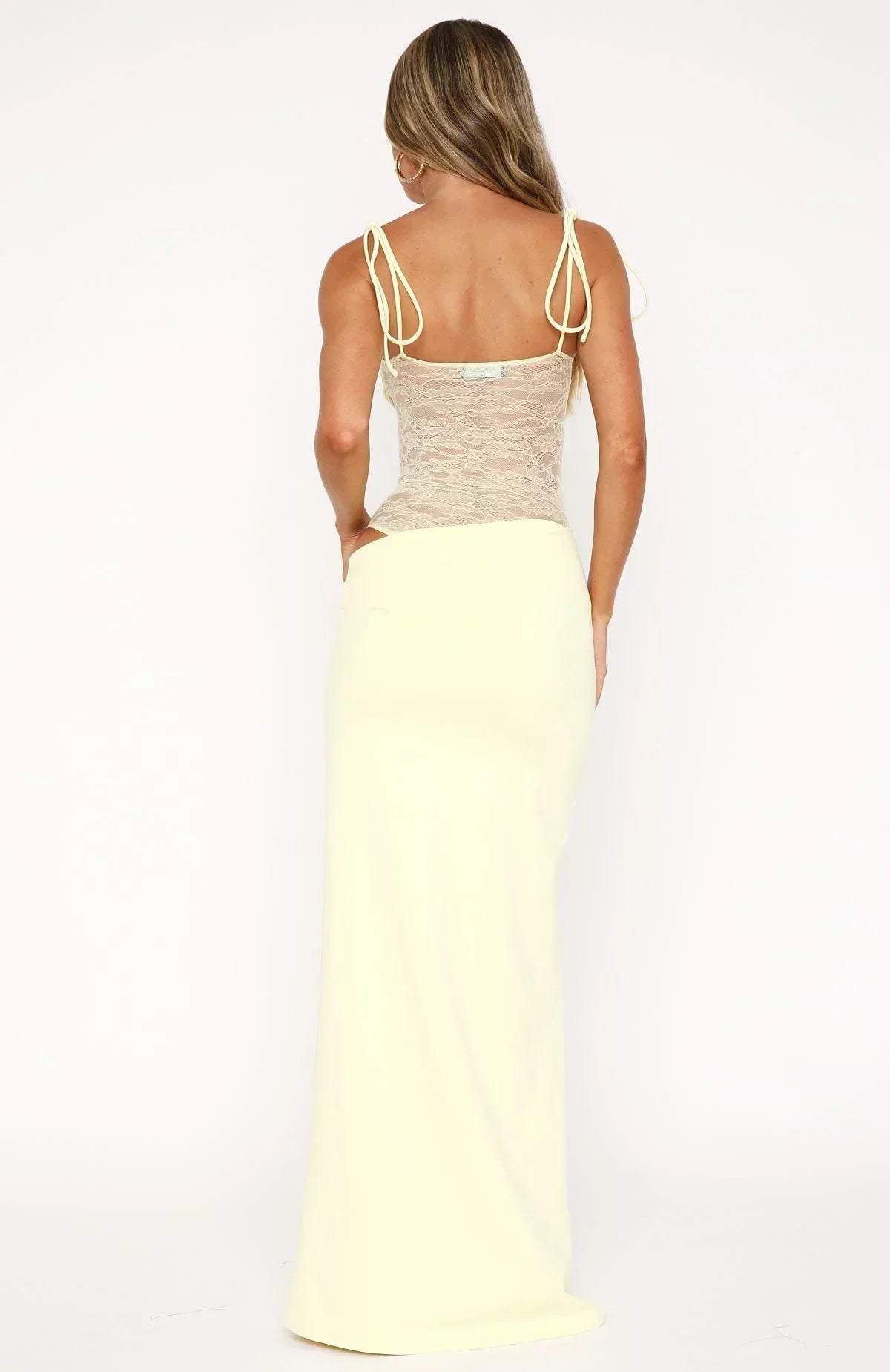 Women's Maxi Evening Gown with Spaghetti Straps | For Weddings and Parties