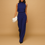 Combinaison pour femme à col montant et jambes longues