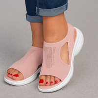 Sandales orthopédiques de sport pour femme à enfiler et ajourées