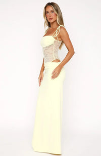 Women's Maxi Evening Gown with Spaghetti Straps | For Weddings and Parties