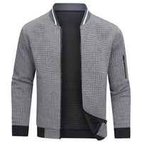 Pikowana bluza zimowa męska na zamek - Carter Side